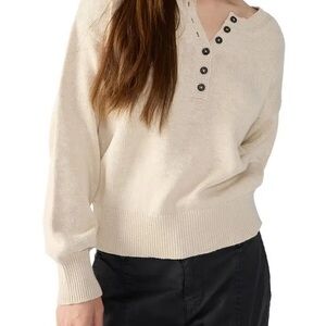 Sanctuary Cream V-Neck Sweater
